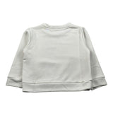 U+È Felpa Chiusa Girocollo tinta unita con Ricami Crema per Bambino UEM0433 CREMA U+è 