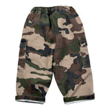 U+È Pantalone tinta unita con Fantasia Militare Verde per Bambino UEM0591 VERDE U+è 