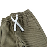 U+È Pantalone tinta unita con Elastico In Vita Verde per Neonato UEM0654 VERDE U+è 