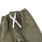 U+È Pantalone tinta unita con Elastico In Vita Verde per Neonato UEM0654 VERDE U+è 