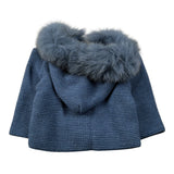 Mac Ilusion Cappotto tinta unita con Cappuccio Blu per Bambino 8696HJ BLU MAC  ILUSION 