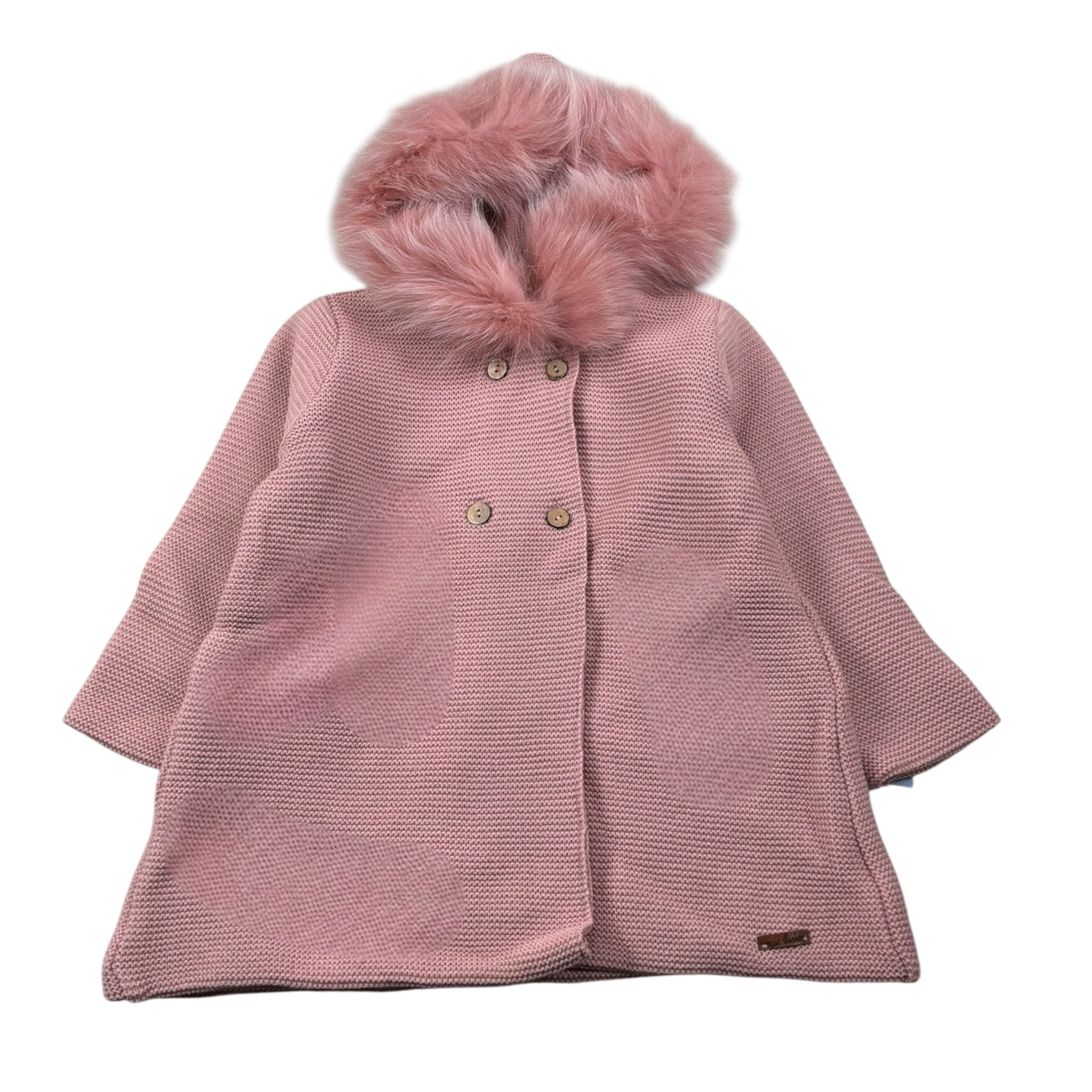 Mac Ilusion Cappotto tinta unita con Cappuccio Rosa per Neonata 8697HH ROSA MAC  ILUSION 