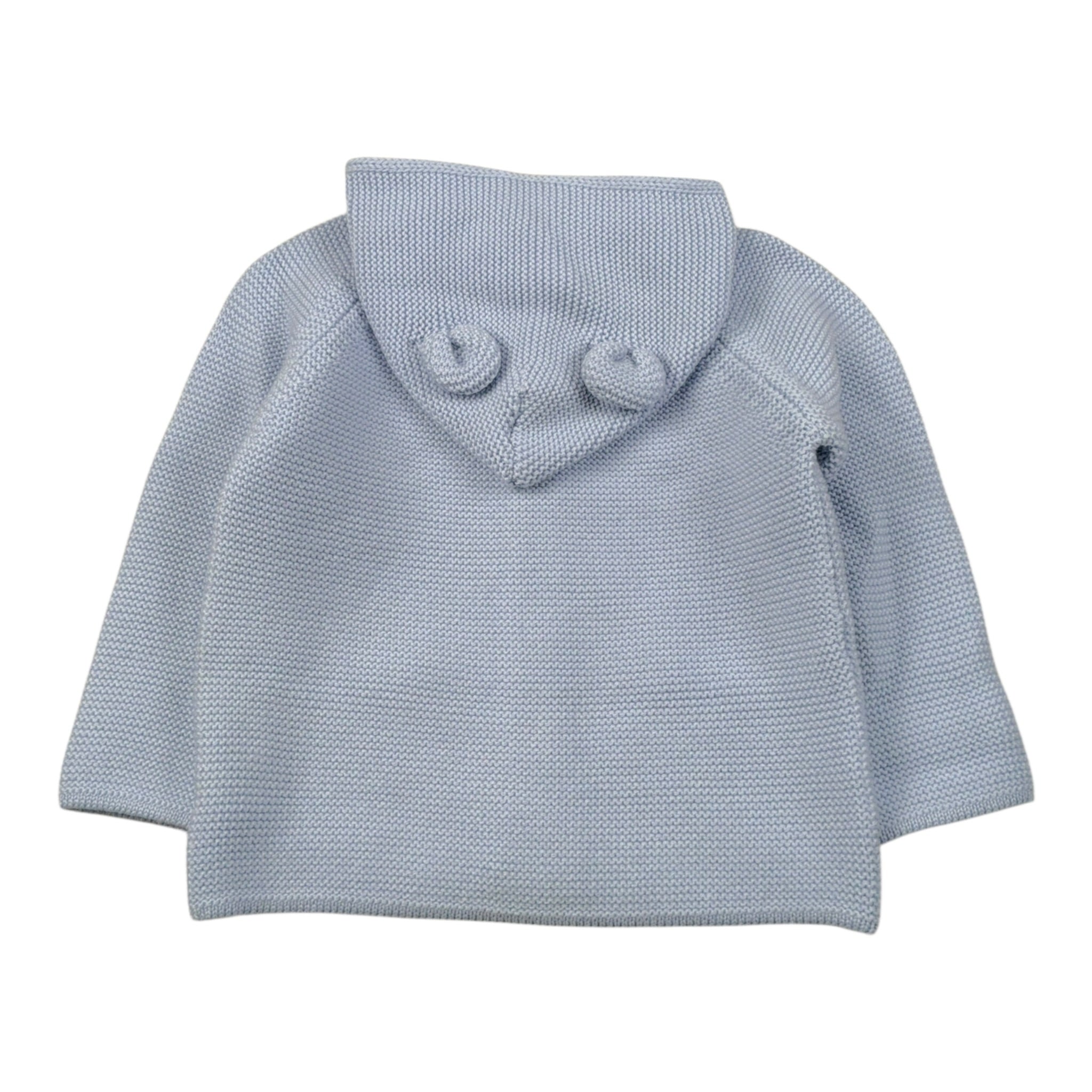 Maglifici Di Verona Cardigan tinta unita con Cappuccio Azzurro per Neonato 045410M AZZURRO MAGLIFICI DI VERONA 