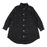 Maison Margiela Abito In Denim tinta unita Manica Lunga Nero per Bambina M60521 NERO MAISON MARGIELA 