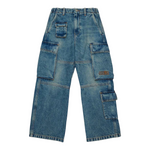 Maison Margiela Jeans tinta unita con Elastico In Vita Azzurro per Bambino M60793 AZZURRO MAISON MARGIELA 