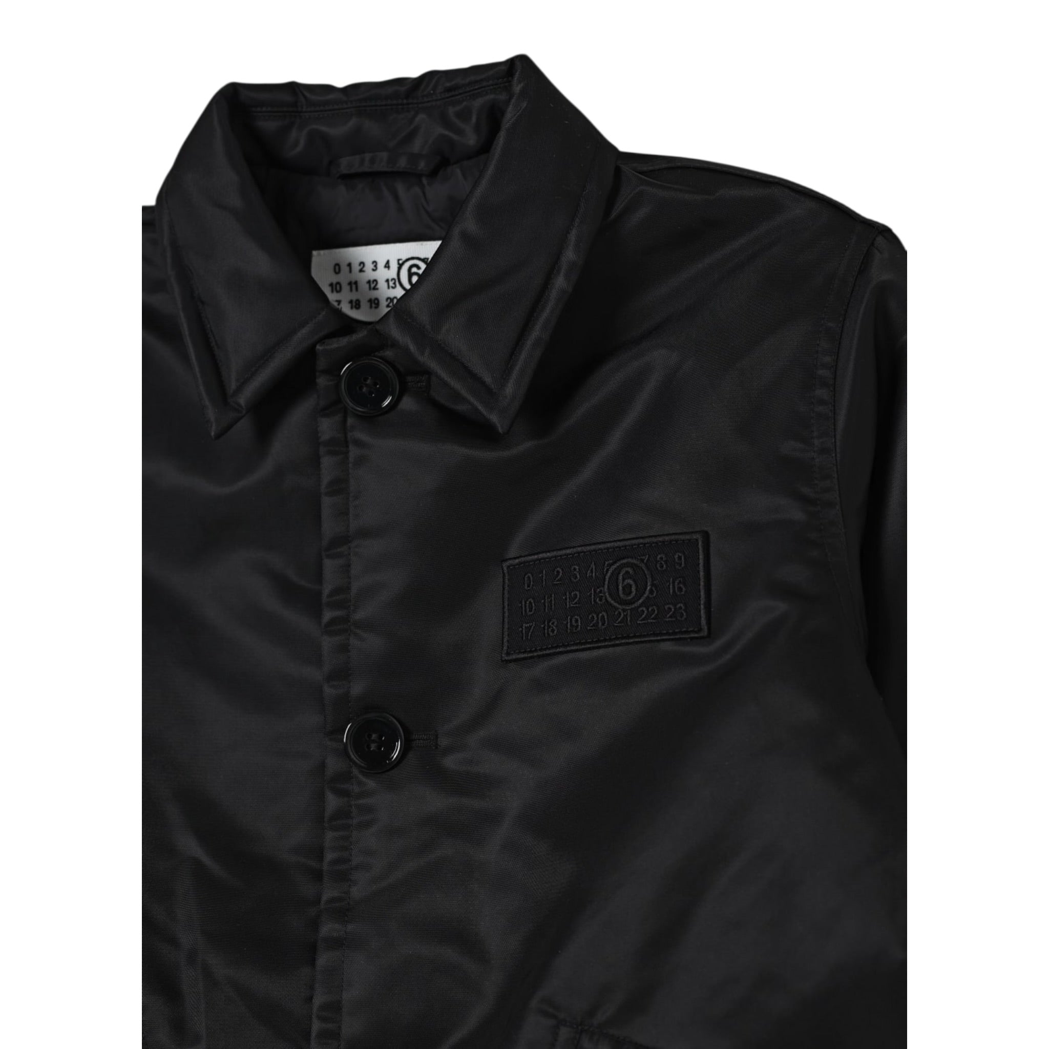 Maison Margiela Giubbino tinta unita con Bottoni Nero per Bambino M60836M6900 NERO MAISON MARGIELA 