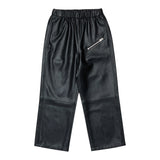 Maison Margiela Pantalone tinta unita In Ecopelle Nero per Bambino M60837MM01 NERO MAISON MARGIELA 