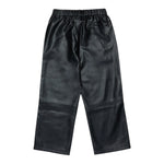 Maison Margiela Pantalone tinta unita In Ecopelle Nero per Bambino M60837MM01 NERO MAISON MARGIELA 
