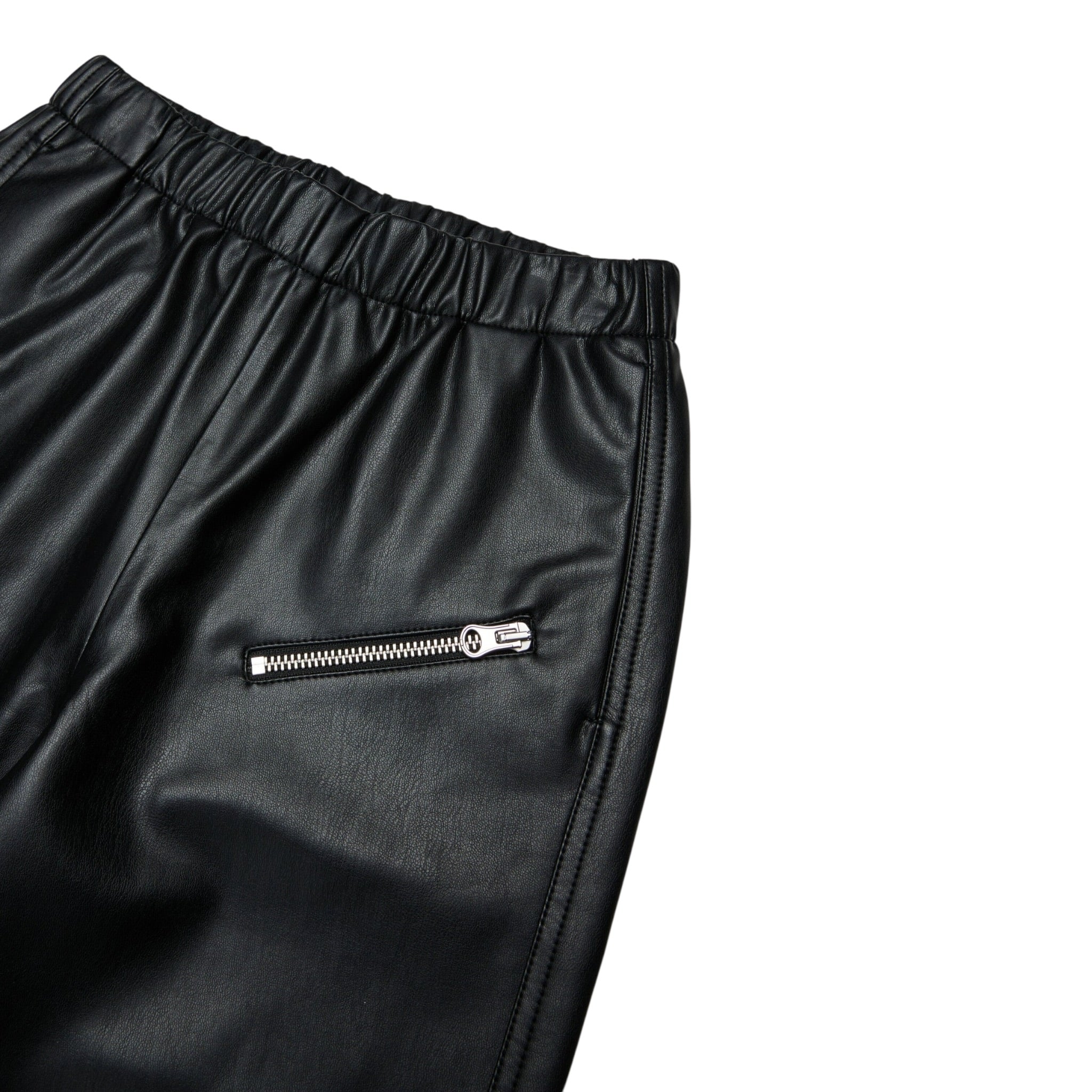 Maison Margiela Pantalone In Ecopelle tinta unita Nero per Bambina M60837 NERO MAISON MARGIELA 
