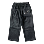 Maison Margiela Pantalone In Ecopelle tinta unita Nero per Bambina M60837 NERO MAISON MARGIELA 