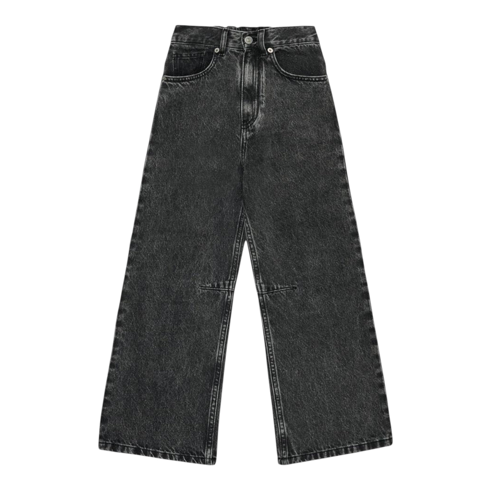 Maison Margiela Jeans tinta unita Modello Palazzo Nero per Bambina M60844X NERO MAISON MARGIELA 