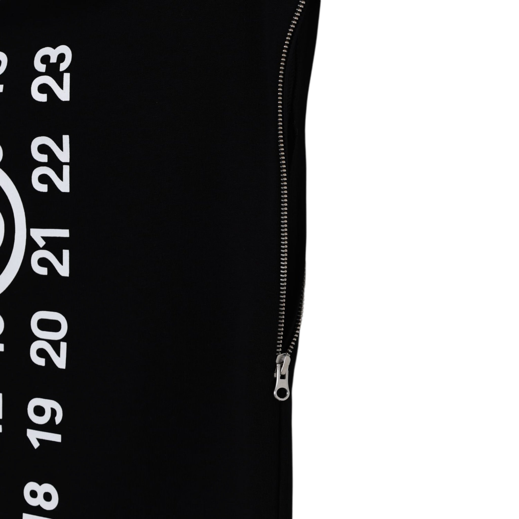 Maison Margiela Abito Giromanica tinta unita con Stampa Nero per Bambina M60850MM02X NERO MAISON MARGIELA 