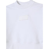 Maison Margiela Felpa tinta unita Mezzo Collo Bianco per Bambina M60904MM04H BIANCO MAISON MARGIELA 