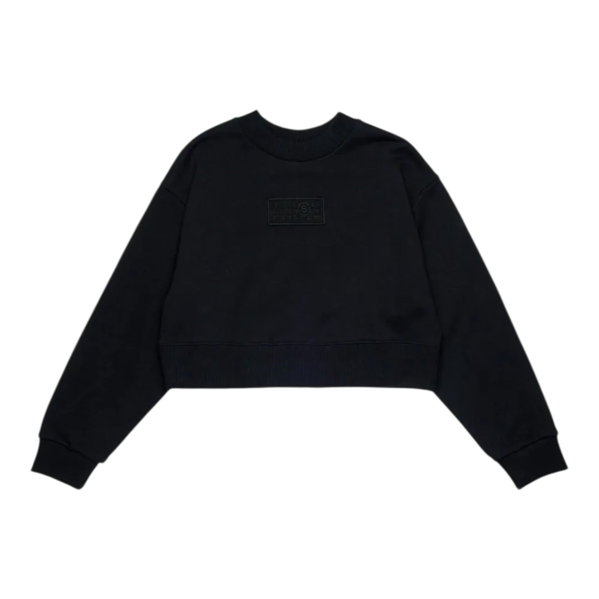 Maison Margiela Felpa tinta unita Mezzo Collo Nero per Bambina M60904MM04H NERO MAISON MARGIELA 