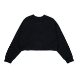 Maison Margiela Felpa tinta unita Mezzo Collo Nero per Bambina M60904MM04H NERO MAISON MARGIELA 