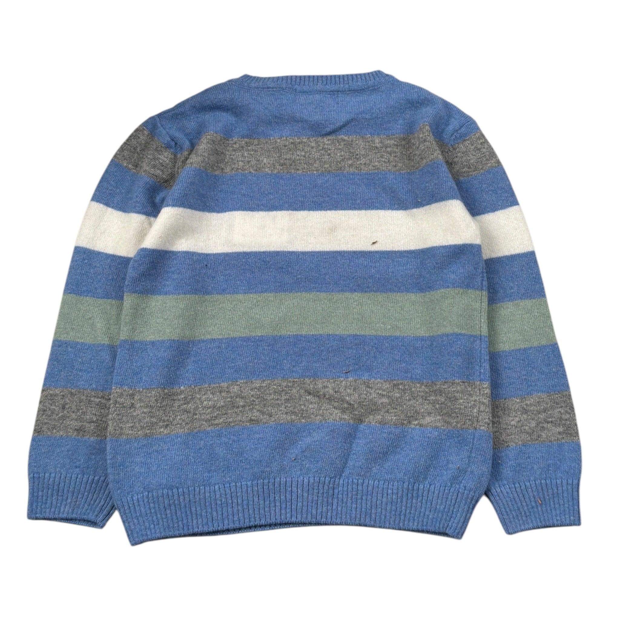 Malvi & Co Maglia tinta unita con Fantasia A Righe Azzurro per Bambino F25B202GFLL AZZURRO MALVI & CO 