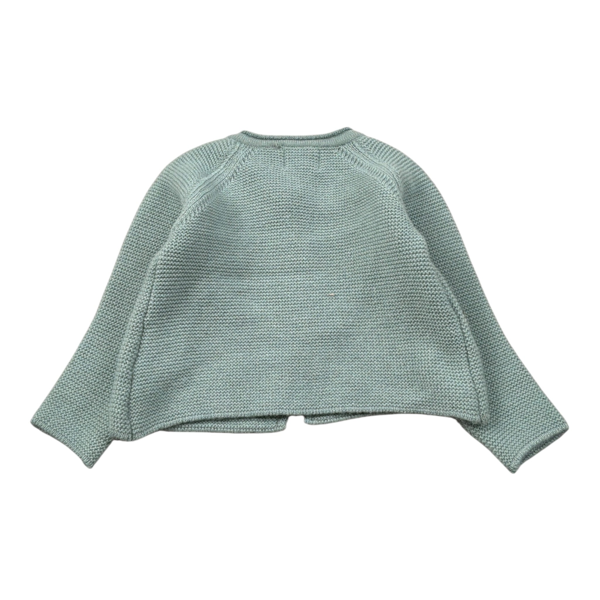Malvi & Co Cardigan tinta unita Verde per Neonata FCCI118GFLL VERDE MALVI & CO 
