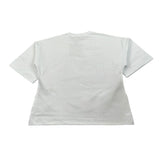 Manila Grace T-Shirt Girocollo tinta unita con Stampe Bianco per Bambina 185WMJS25 BIANCO MANILA GRACE 