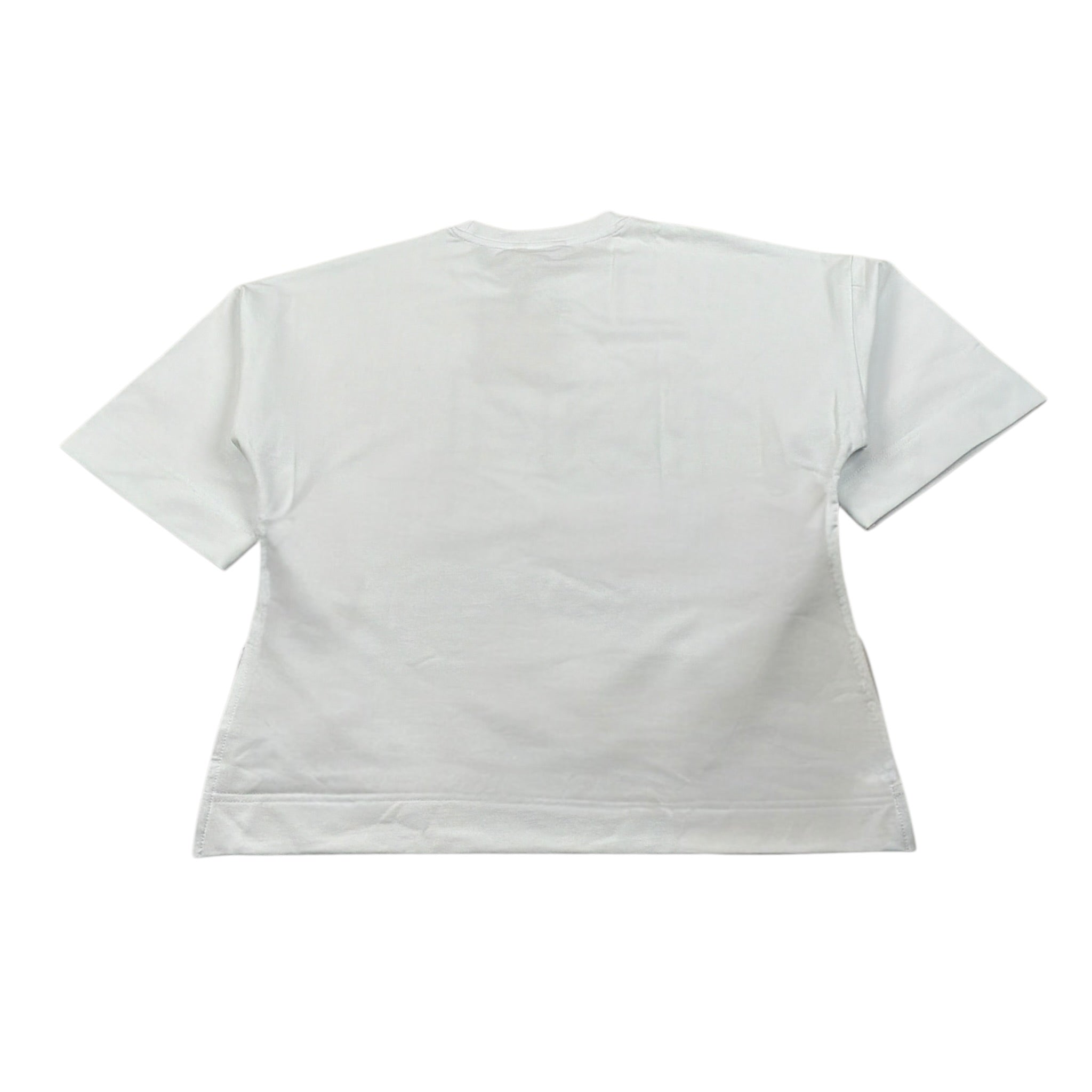 Manila Grace T-Shirt Girocollo tinta unita con Stampe Bianco per Bambina 185WMJS25 BIANCO MANILA GRACE 