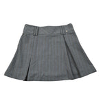 Manila Grace Gonna tinta unita con Zip Grigio per Bambina G128 GRIGIO MANILA GRACE 
