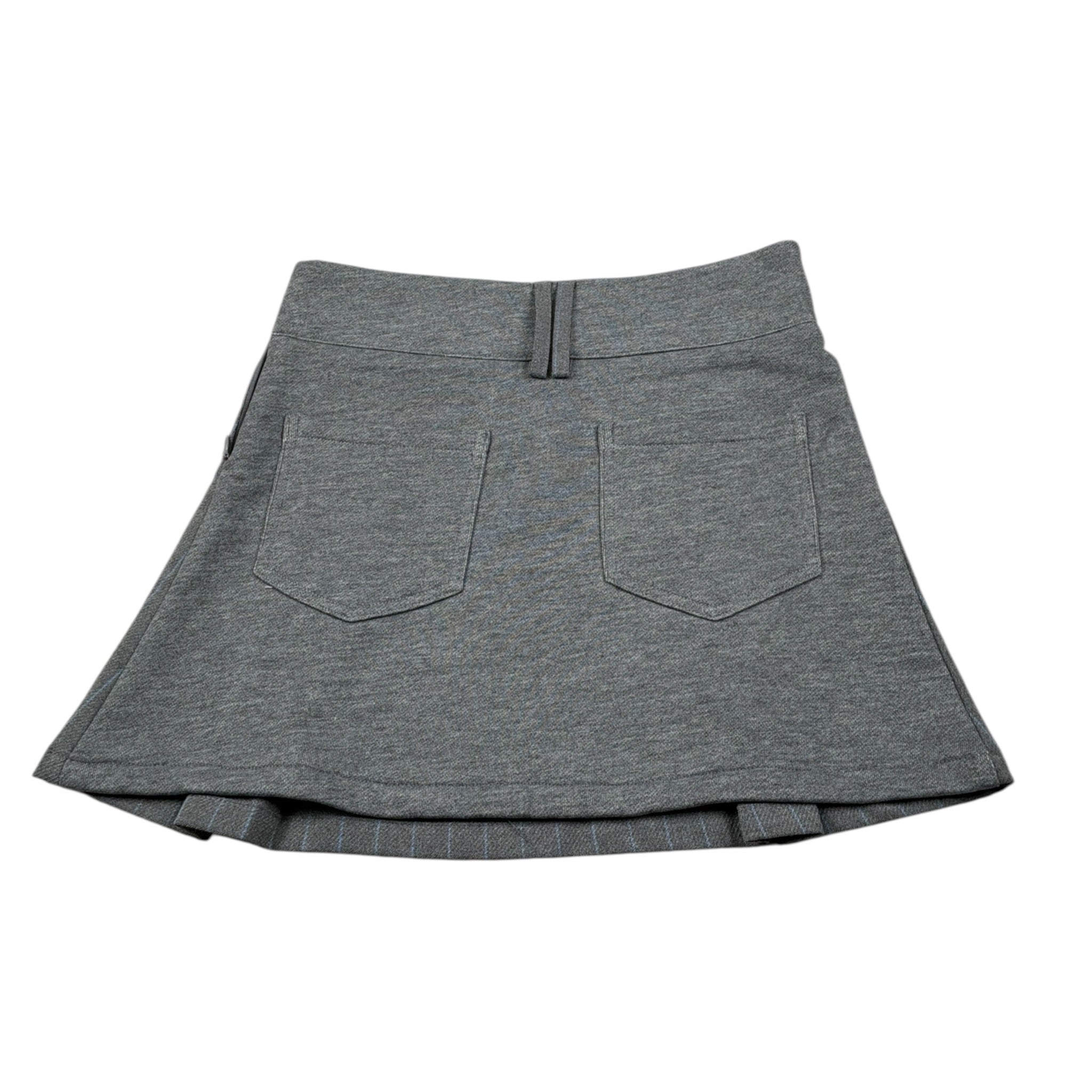 Manila Grace Gonna tinta unita con Zip Grigio per Bambina G128 GRIGIO MANILA GRACE 