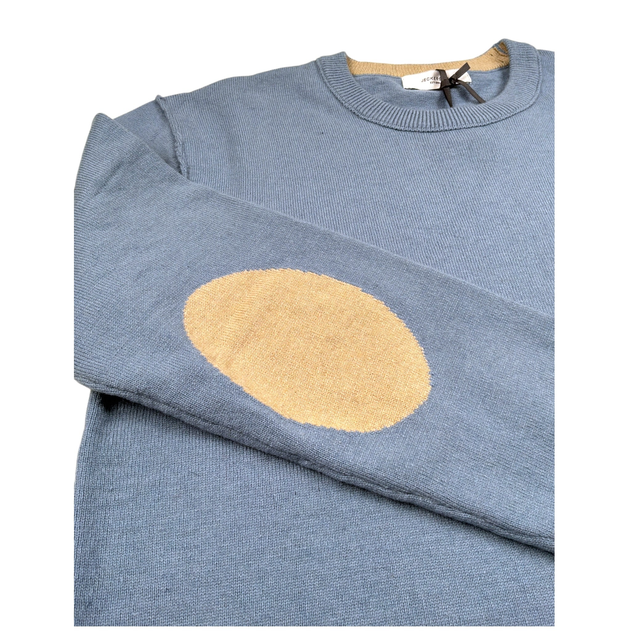 Jeckerson Maglia tinta unita Girocollo Azzurro per Bambino J4658W25 AZZURRO JECKERSON 