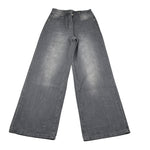 Manila Grace Jeans tinta unita Modello Palazzo Grigio per Bambina M2821W25 GRIGIO MANILA GRACE 