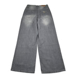 Manila Grace Jeans tinta unita Modello Palazzo Grigio per Bambina M2821W25 GRIGIO MANILA GRACE 