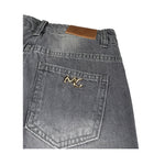 Manila Grace Jeans tinta unita Modello Palazzo Grigio per Bambina M2821W25 GRIGIO MANILA GRACE 