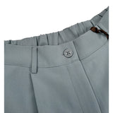 Manila Grace Pantalone Modello Palazzo tinta unita Grigio per Bambina M2832W25 GRIGIO MANILA GRACE 