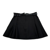 Manila Grace Gonna tinta unita con Cinturino Nero per Bambina M2886W25 NERO MANILA GRACE 
