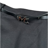 Manila Grace Gonna tinta unita con Cinturino Nero per Bambina M2886W25 NERO MANILA GRACE 