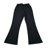 Manila Grace Pantalone tinta unita Modello Zampa Nero per Bambina M2924W25 NERO MANILA GRACE 