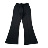 Manila Grace Pantalone tinta unita Modello Zampa Nero per Bambina M2924W25 NERO MANILA GRACE 