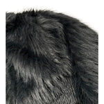 Manila Grace Pelliccia tinta unita con Zip Nero per Bambina M2951W25 NERO MANILA GRACE 