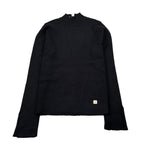 Manila Grace Maglia Collo Alto tinta unita Nero per Bambina M2974W25X NERO MANILA GRACE 