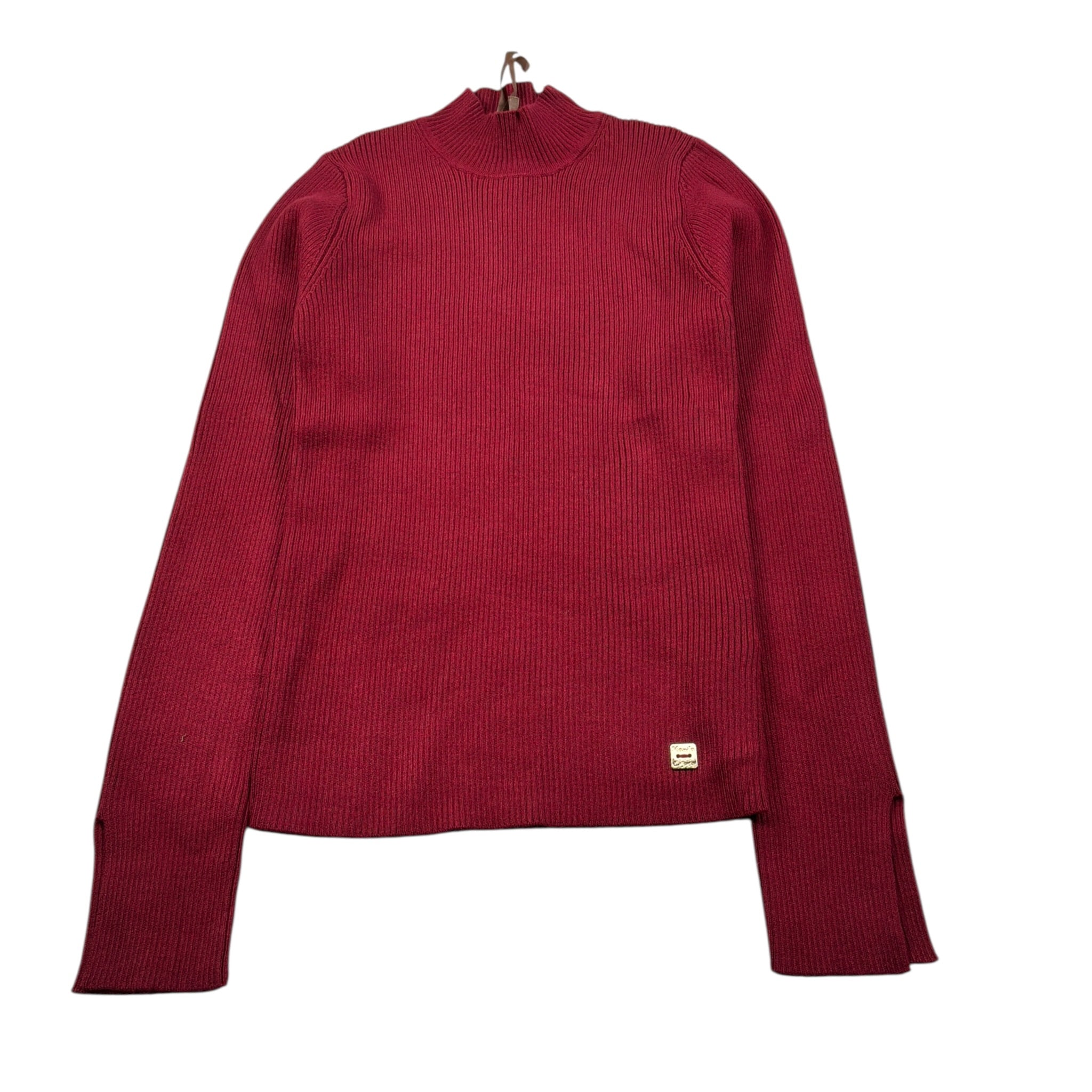 Manila Grace Maglia Collo Alto tinta unita Rosso per Bambina M2974W25X ROSSO MANILA GRACE 