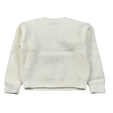 Manila Grace Maglia Girocollo tinta unita con Ricami Panna per Bambina MB3039W25 PANNA MANILA GRACE 