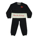 Manila Grace Completo 2 Pezzi Felpa-Pantalone tinta unita Nero per Bambina MB3065W25 NERO MANILA GRACE 