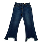 Manila Grace Jeans tinta unita con Girovita Regolabile Blu per Bambina MFBF24P246 BLU MANILA GRACE 