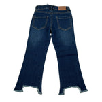 Manila Grace Jeans tinta unita con Girovita Regolabile Blu per Bambina MFBF24P246 BLU MANILA GRACE 