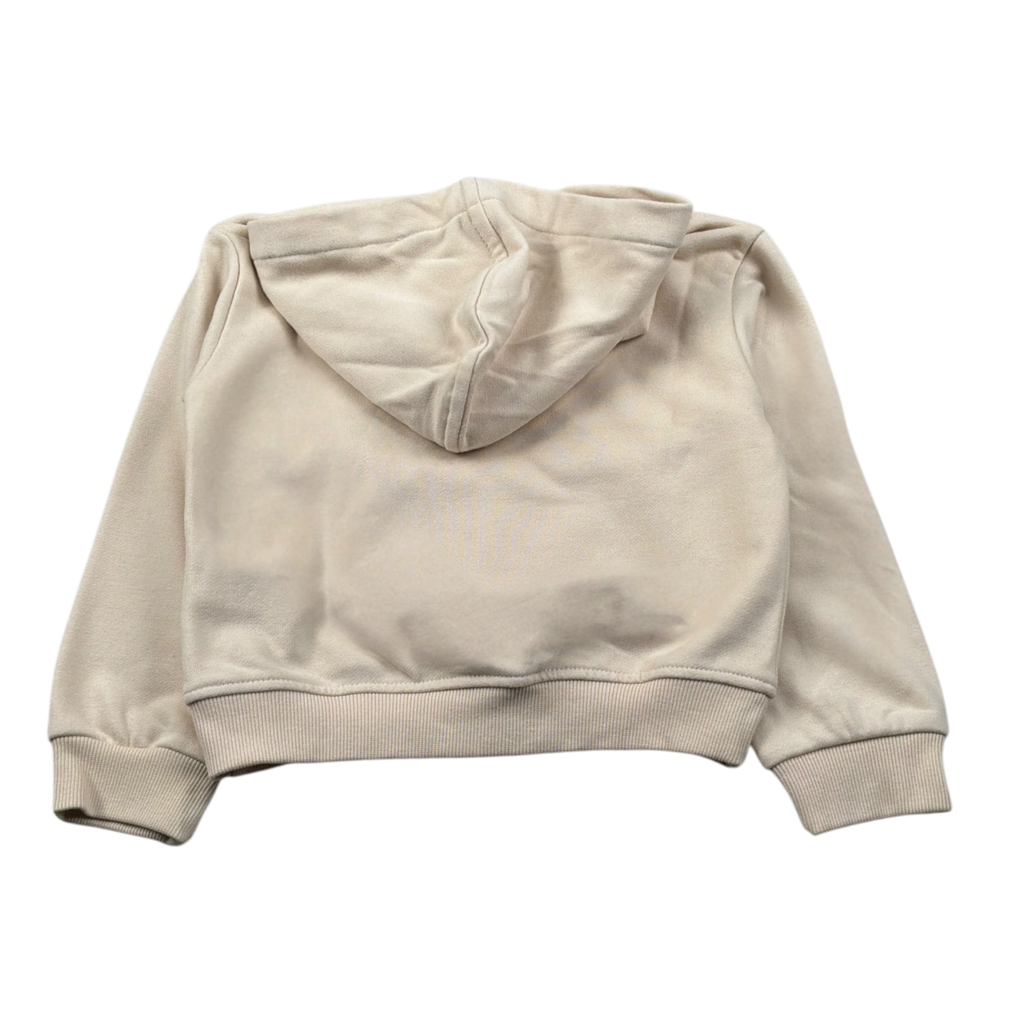 Manila Grace Felpa Chiusa con Cappuccio tinta unita con Fiocchi Beige per Bambina MFBF24W257 BEIGE MANILA GRACE 
