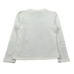 Manila Grace Shirt Girocollo tinta unita con Stampa Bianco per Bambina MFBFT248N BIANCO MANILA GRACE 