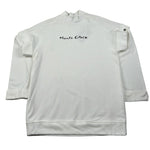 Manila Grace Abito Manica Lunga tinta unita con Logo Bianco per Bambina MFJF24A073 BIANCO MANILA GRACE 