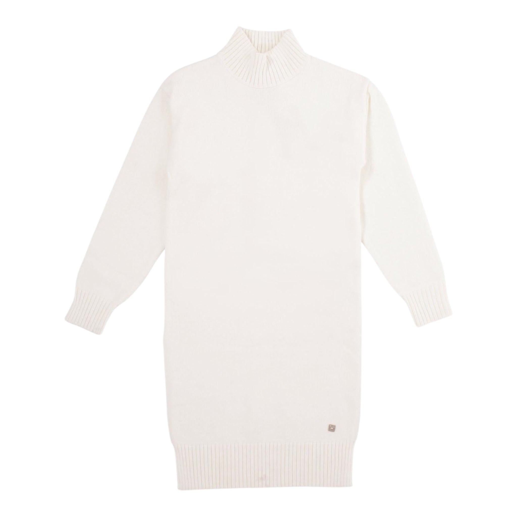 Manila Grace Abito Manica Lunga tinta unita con Cintura Panna per Bambina MFJF24A168 PANNA MANILA GRACE 