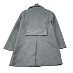 Manila Grace Cappotto tinta unita Doppiopetto Grigio per Bambina MFJF24C150 GRIGIO MANILA GRACE 