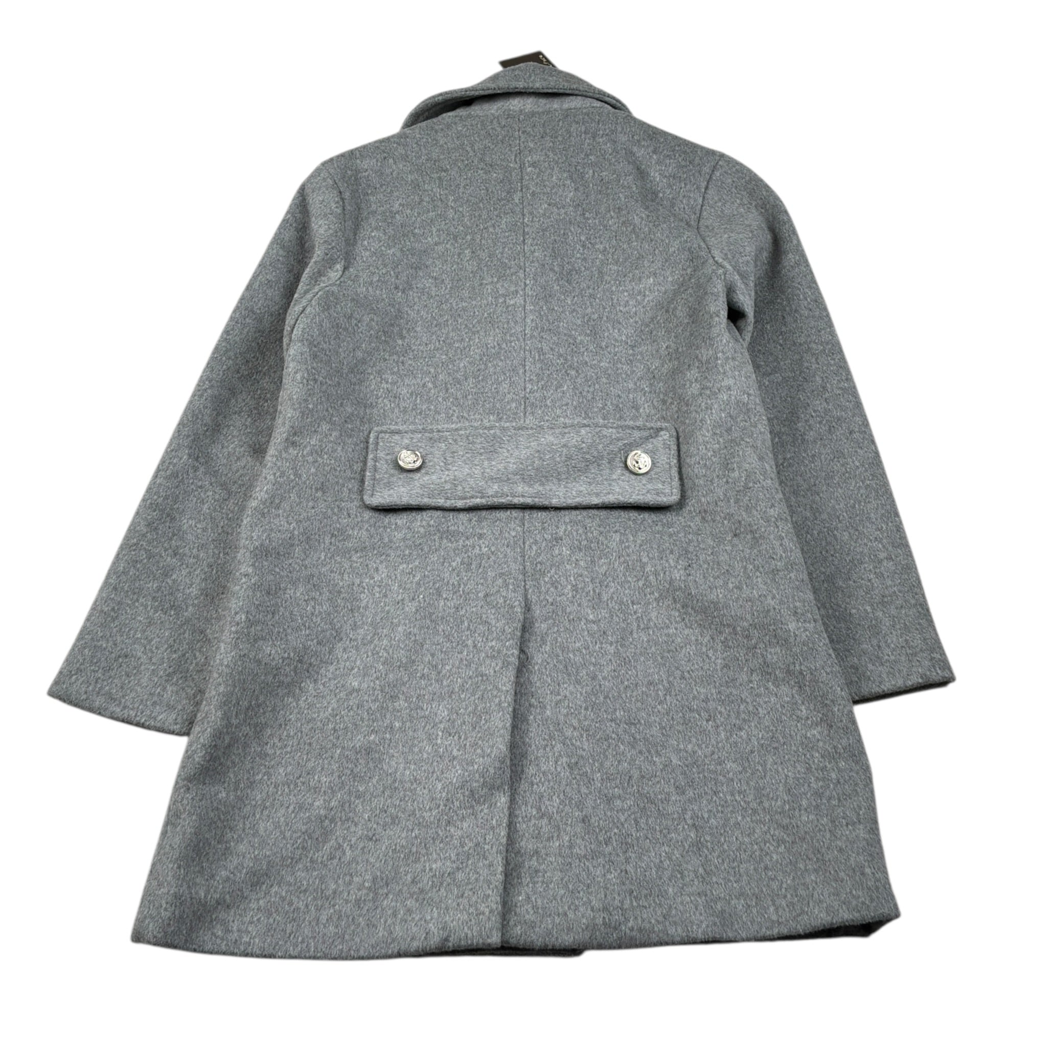 Manila Grace Cappotto tinta unita Doppiopetto Grigio per Bambina MFJF24C150 GRIGIO MANILA GRACE 