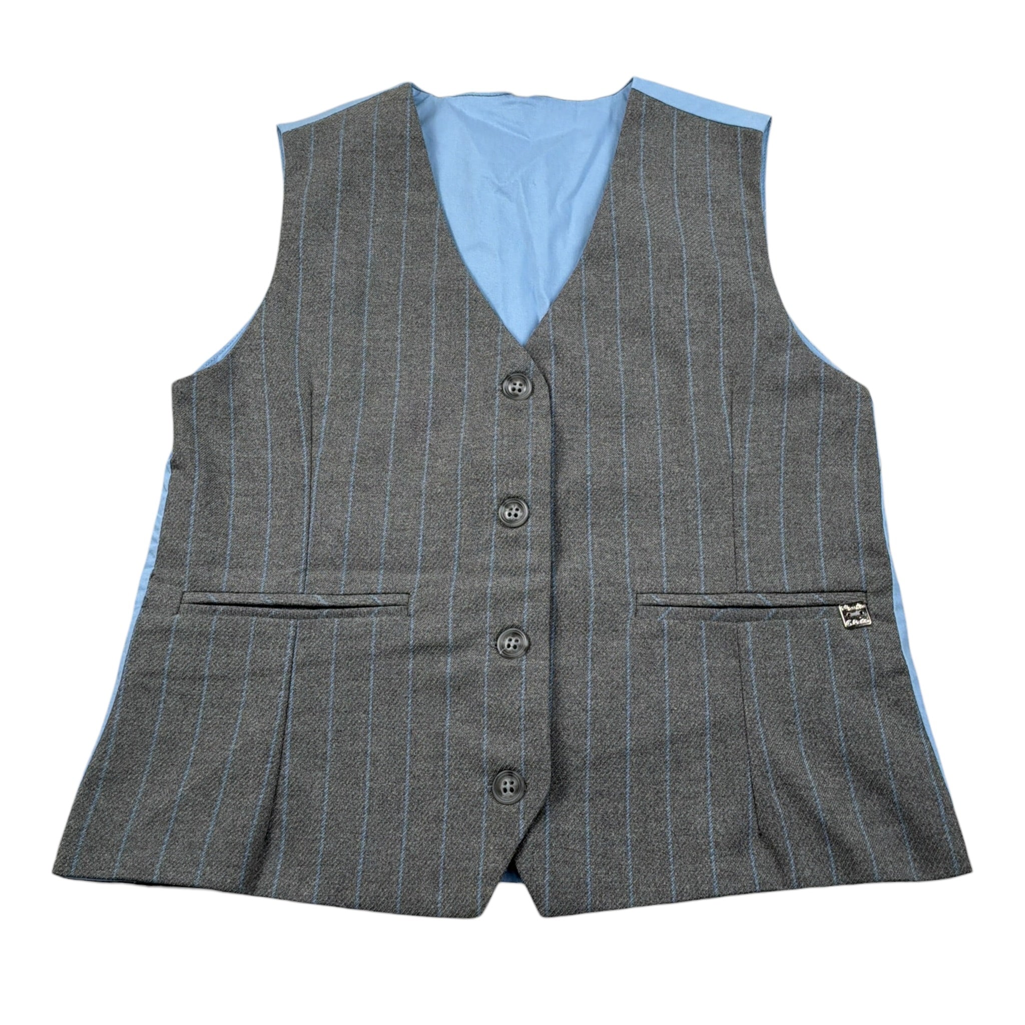 Manila Grace Gilet Bicolore Grigio per Bambina MFJF24J141 GRIGIO MANILA GRACE 