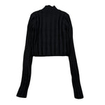 Manila Grace Maglia tinta unita Mezzo Collo Nero per Bambina MFJF24M174 NERO MANILA GRACE 