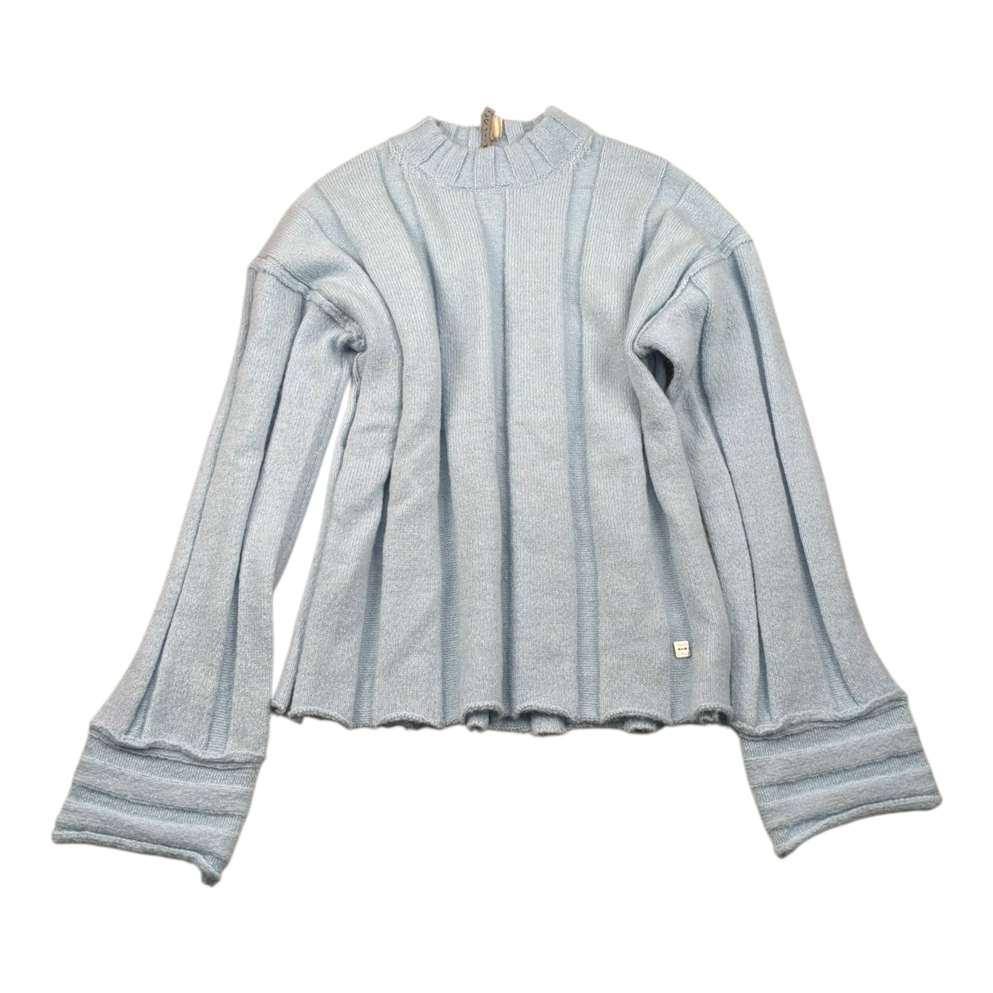 Manila Grace Maglia tinta unita Mezzocollo Azzurro per Bambina MFJF24M179 AZZURRO MANILA GRACE 